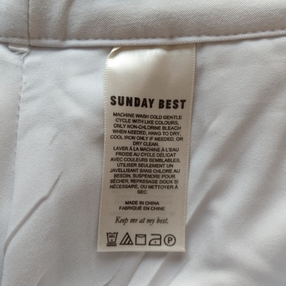 Sunday Best Women's Pleated Mini Skirt in White - Picture 4 of 6